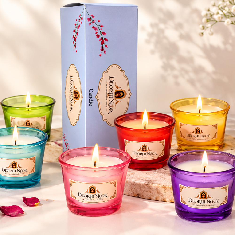 Deorhi Noor Butter Pot Candles – Set of 6