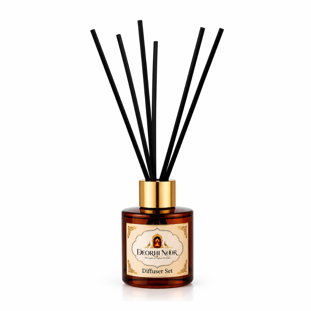 Deorhi Noor Luxe Black Reed Diffuser Set - Image 2